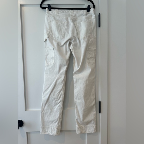 DOVETAIL women’s Anna Task Pant 4, 34” inseam white work pants - Picture 7 of 9